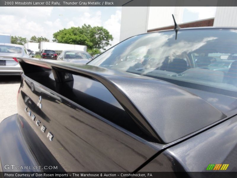 Thunder Gray Metallic / Black 2003 Mitsubishi Lancer OZ Rally