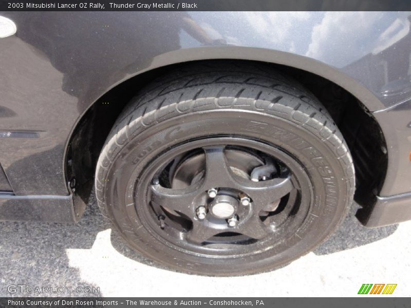 Thunder Gray Metallic / Black 2003 Mitsubishi Lancer OZ Rally