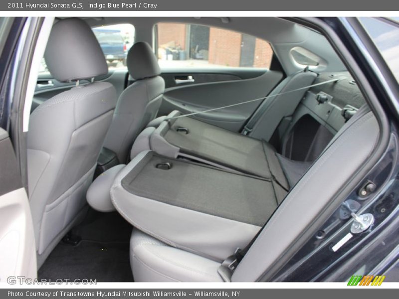Indigo Blue Pearl / Gray 2011 Hyundai Sonata GLS