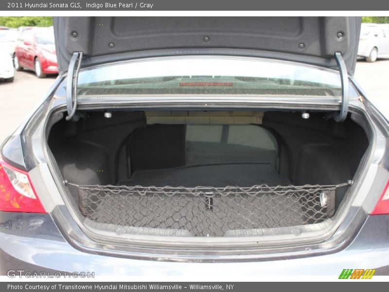 Indigo Blue Pearl / Gray 2011 Hyundai Sonata GLS