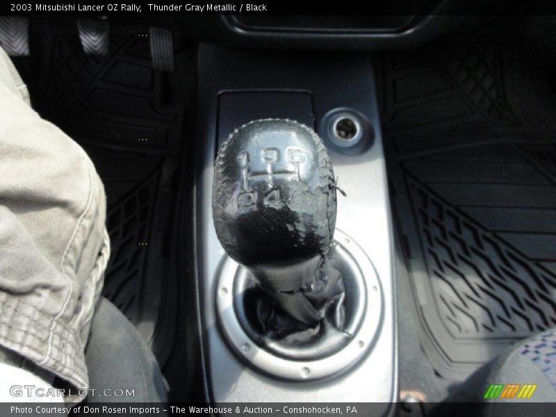 Thunder Gray Metallic / Black 2003 Mitsubishi Lancer OZ Rally