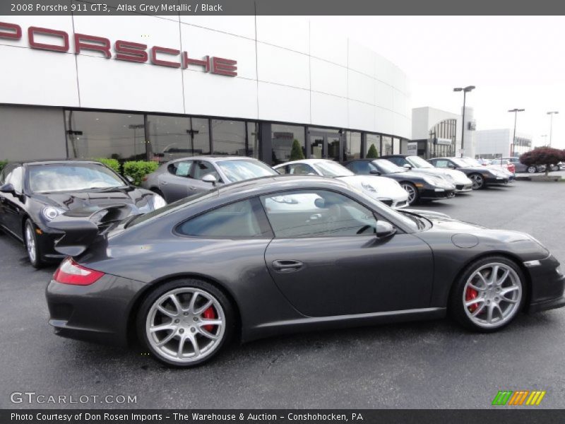 Atlas Grey Metallic / Black 2008 Porsche 911 GT3