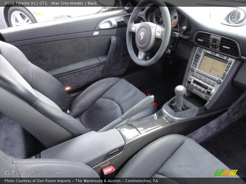 Atlas Grey Metallic / Black 2008 Porsche 911 GT3