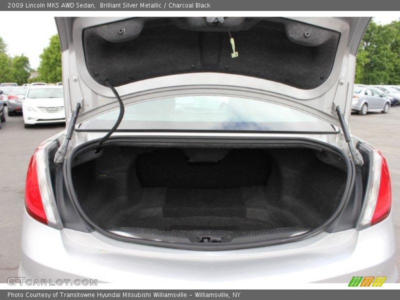 Brilliant Silver Metallic / Charcoal Black 2009 Lincoln MKS AWD Sedan
