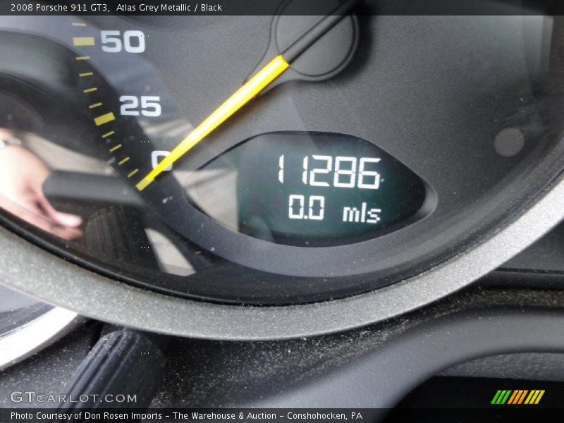 Atlas Grey Metallic / Black 2008 Porsche 911 GT3