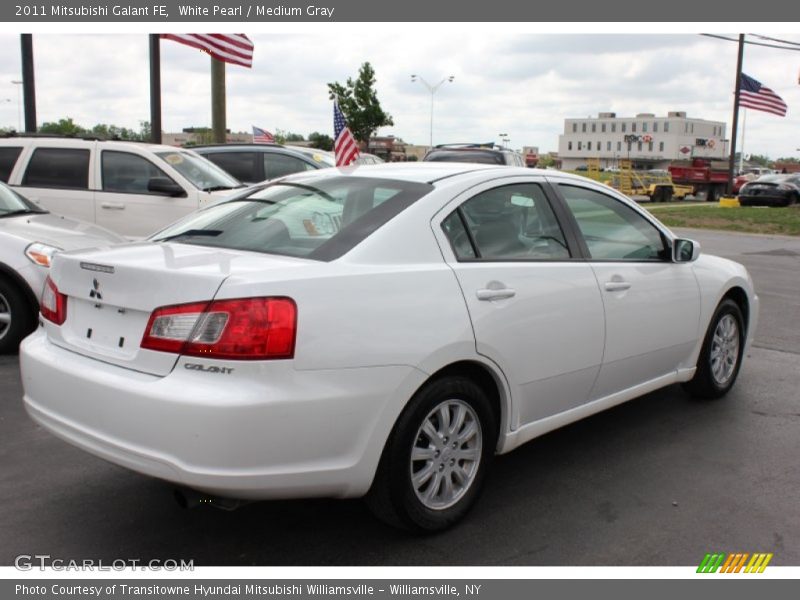 White Pearl / Medium Gray 2011 Mitsubishi Galant FE