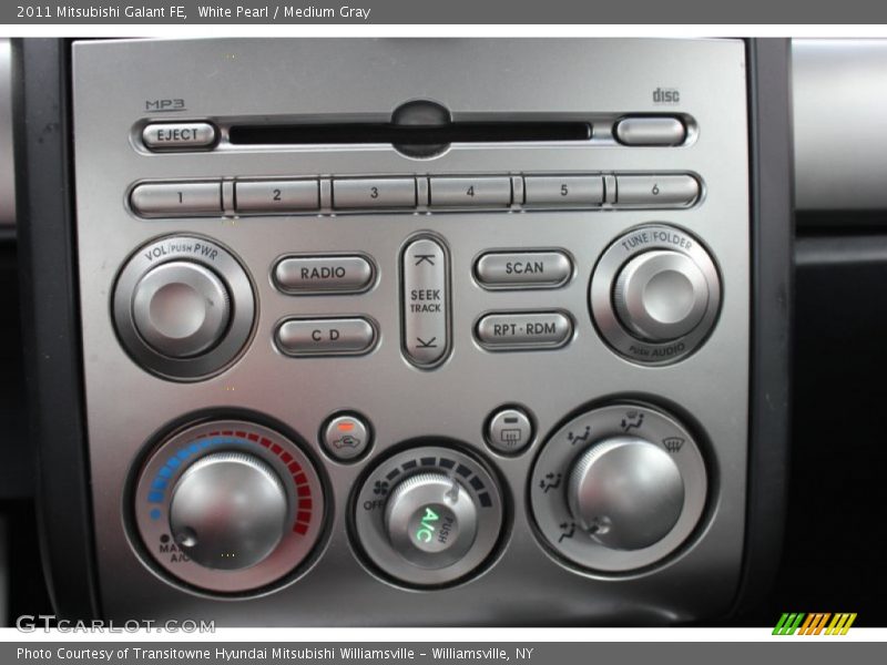 White Pearl / Medium Gray 2011 Mitsubishi Galant FE
