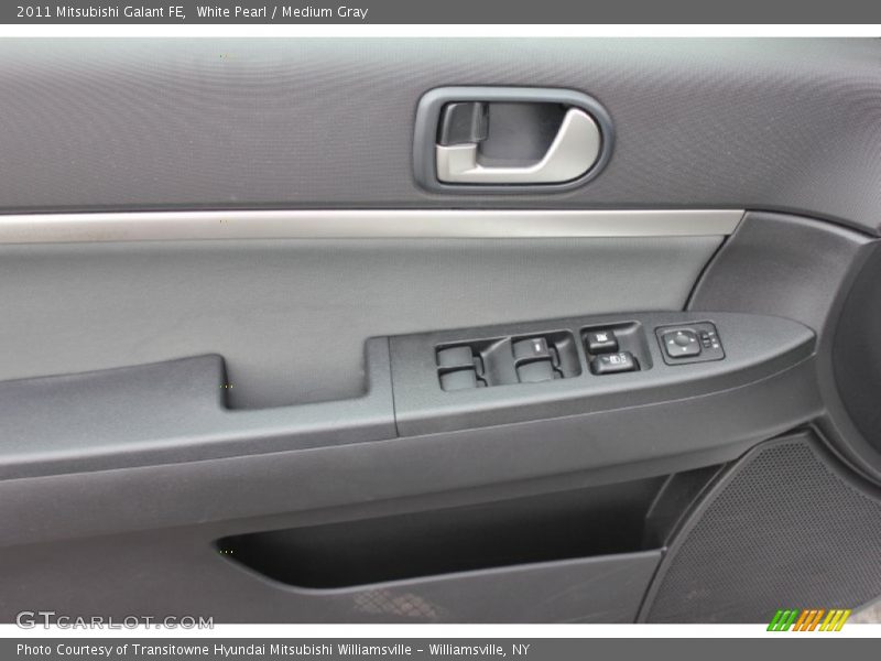 White Pearl / Medium Gray 2011 Mitsubishi Galant FE