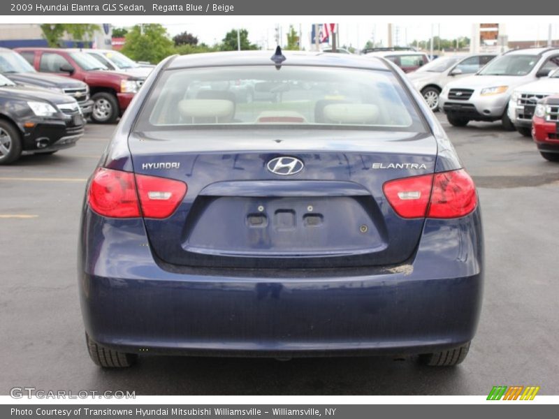 Regatta Blue / Beige 2009 Hyundai Elantra GLS Sedan