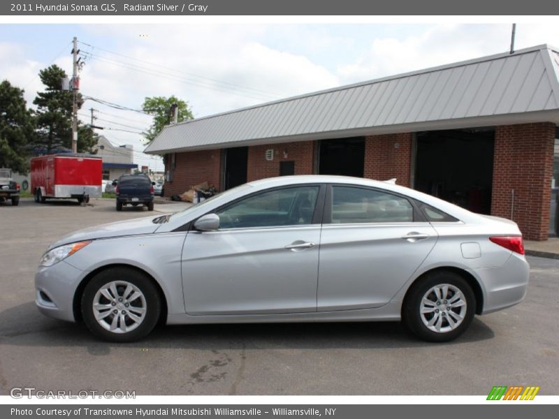 Radiant Silver / Gray 2011 Hyundai Sonata GLS