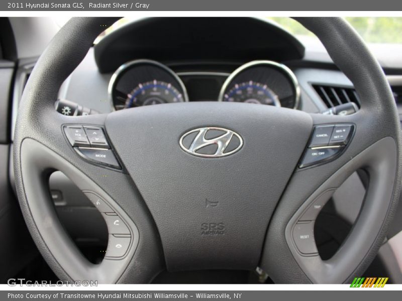 Radiant Silver / Gray 2011 Hyundai Sonata GLS