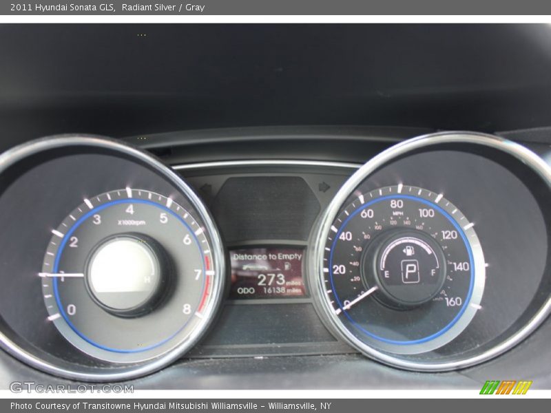 Radiant Silver / Gray 2011 Hyundai Sonata GLS