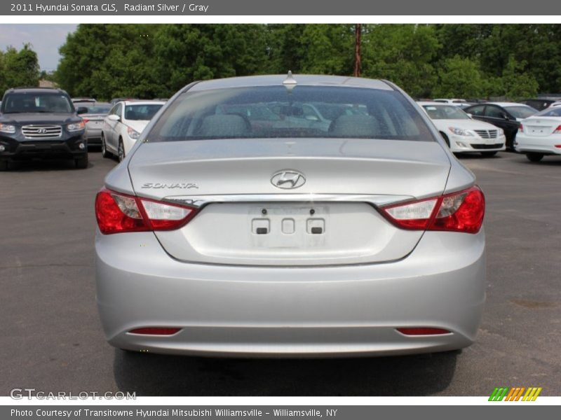Radiant Silver / Gray 2011 Hyundai Sonata GLS