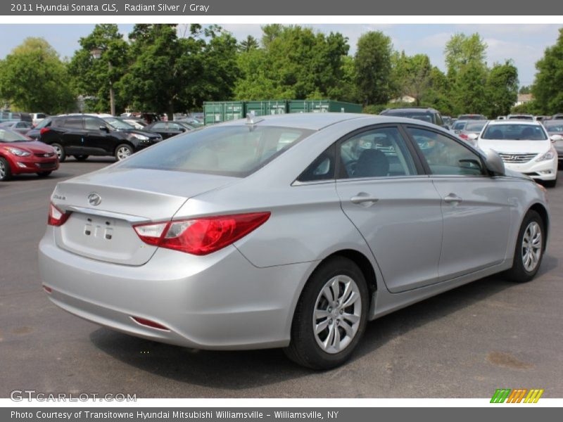 Radiant Silver / Gray 2011 Hyundai Sonata GLS