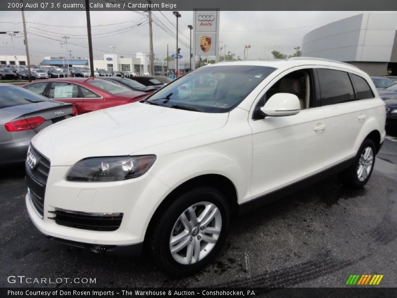Calla White / Cardamom Beige 2009 Audi Q7 3.6 quattro