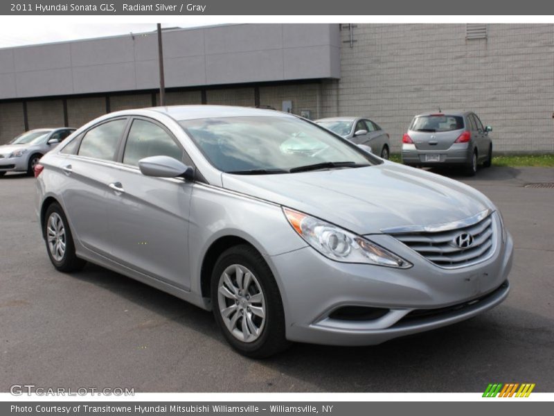 Radiant Silver / Gray 2011 Hyundai Sonata GLS