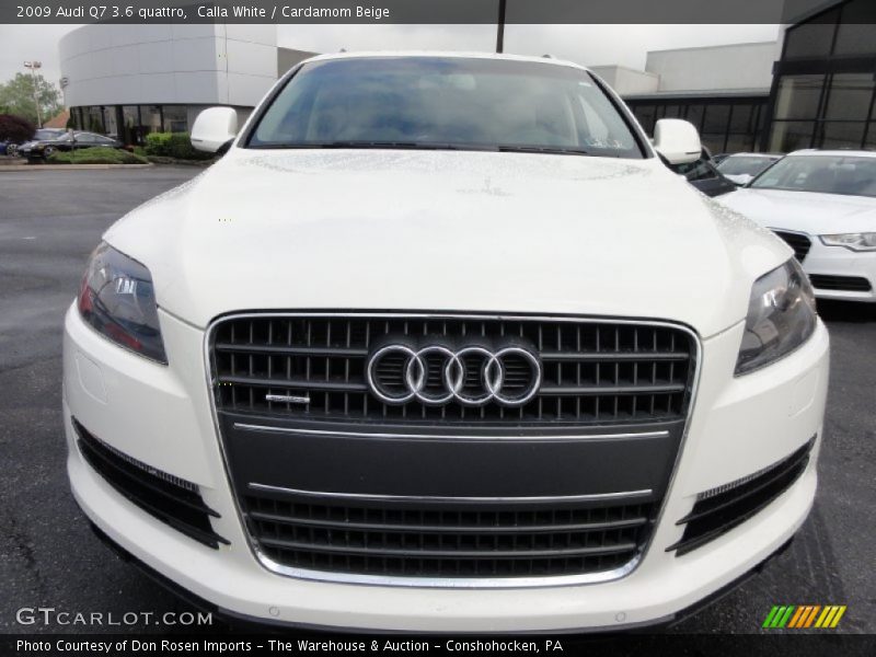 Calla White / Cardamom Beige 2009 Audi Q7 3.6 quattro