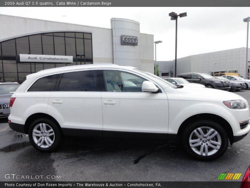 Calla White / Cardamom Beige 2009 Audi Q7 3.6 quattro