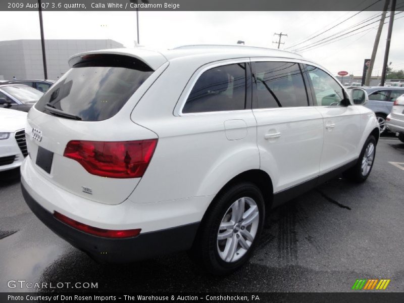 Calla White / Cardamom Beige 2009 Audi Q7 3.6 quattro