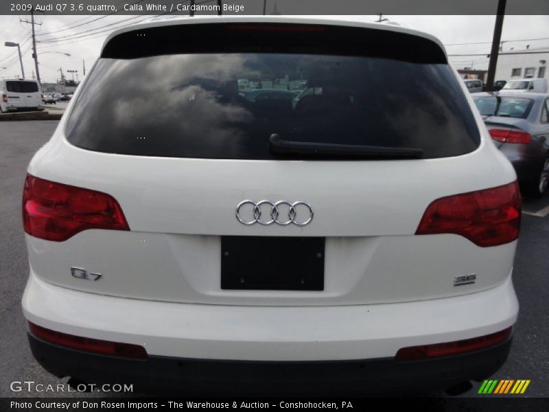 Calla White / Cardamom Beige 2009 Audi Q7 3.6 quattro