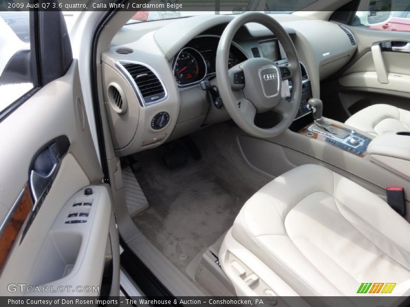 Calla White / Cardamom Beige 2009 Audi Q7 3.6 quattro