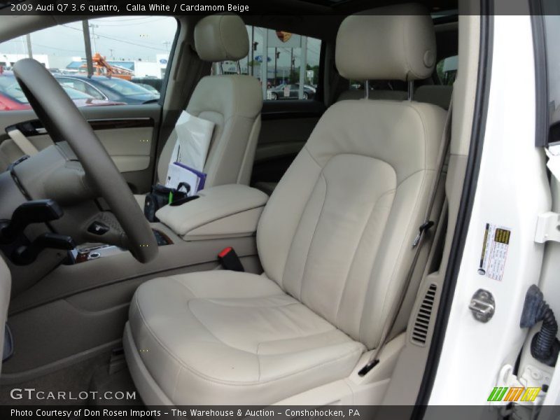 Calla White / Cardamom Beige 2009 Audi Q7 3.6 quattro