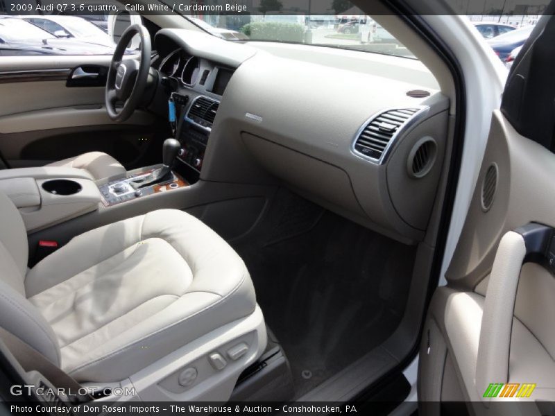 Calla White / Cardamom Beige 2009 Audi Q7 3.6 quattro