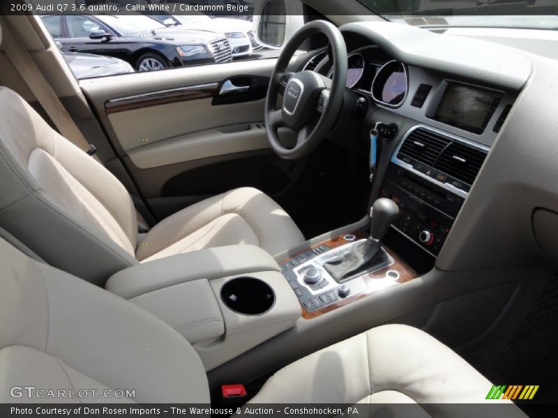 Calla White / Cardamom Beige 2009 Audi Q7 3.6 quattro