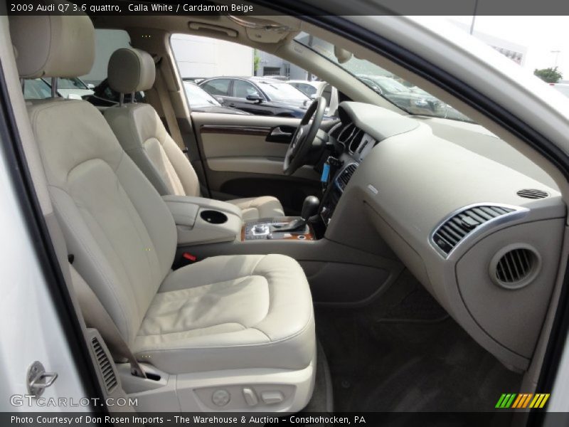 Calla White / Cardamom Beige 2009 Audi Q7 3.6 quattro