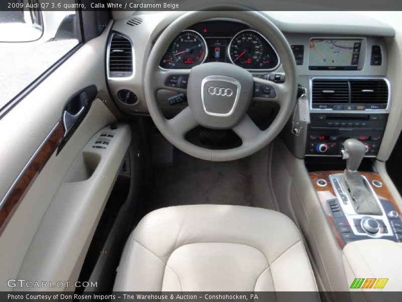 Calla White / Cardamom Beige 2009 Audi Q7 3.6 quattro