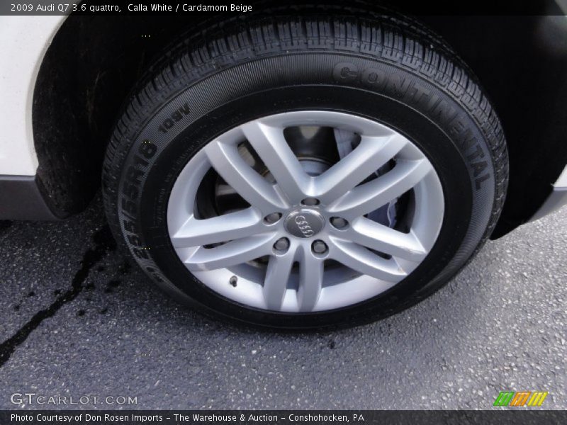 Calla White / Cardamom Beige 2009 Audi Q7 3.6 quattro