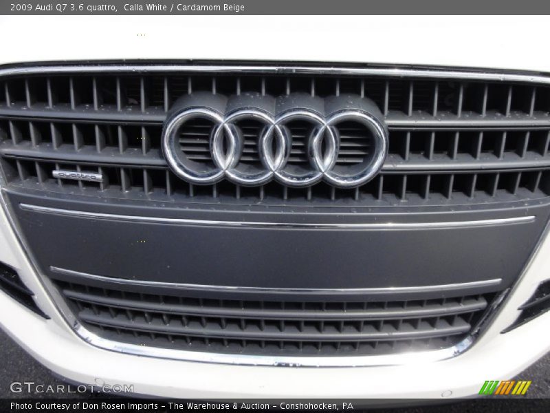 Calla White / Cardamom Beige 2009 Audi Q7 3.6 quattro