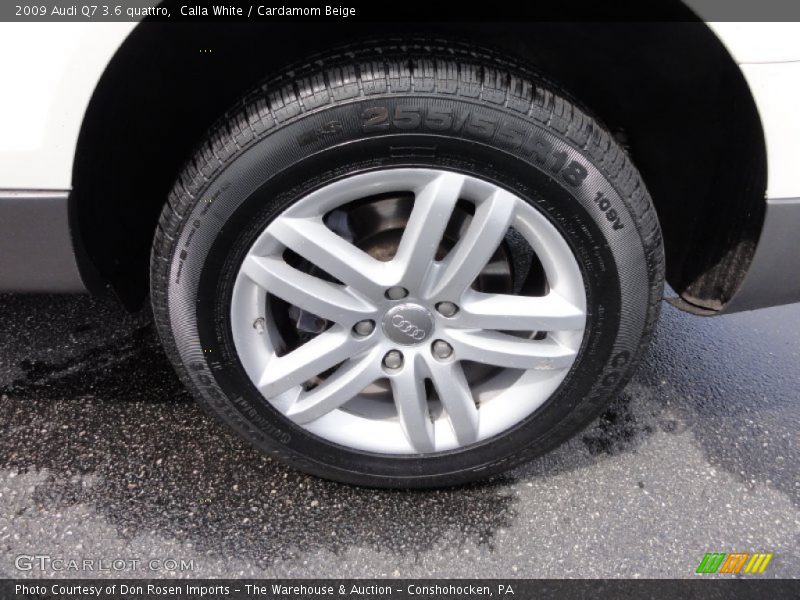 Calla White / Cardamom Beige 2009 Audi Q7 3.6 quattro
