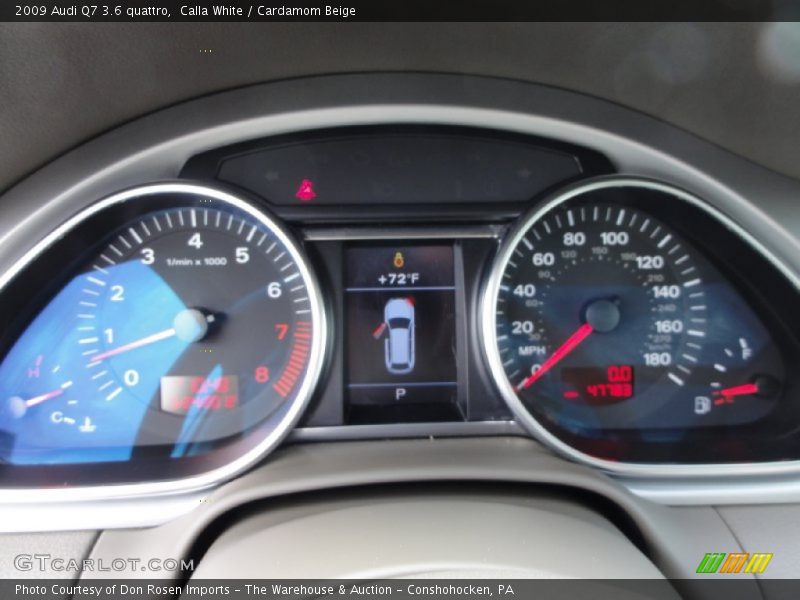 Calla White / Cardamom Beige 2009 Audi Q7 3.6 quattro