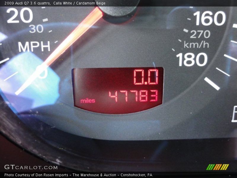 Calla White / Cardamom Beige 2009 Audi Q7 3.6 quattro