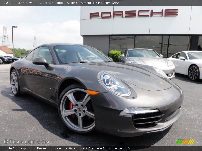 Agate Grey Metallic / Platinum Grey 2012 Porsche New 911 Carrera S Coupe