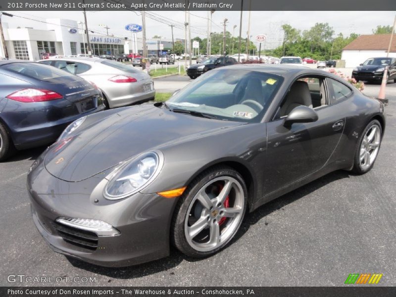 Agate Grey Metallic / Platinum Grey 2012 Porsche New 911 Carrera S Coupe