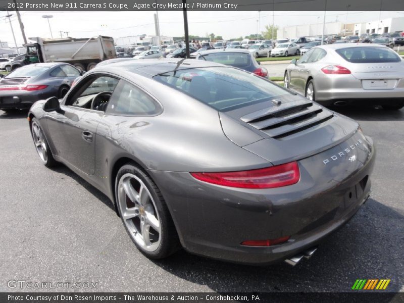 Agate Grey Metallic / Platinum Grey 2012 Porsche New 911 Carrera S Coupe