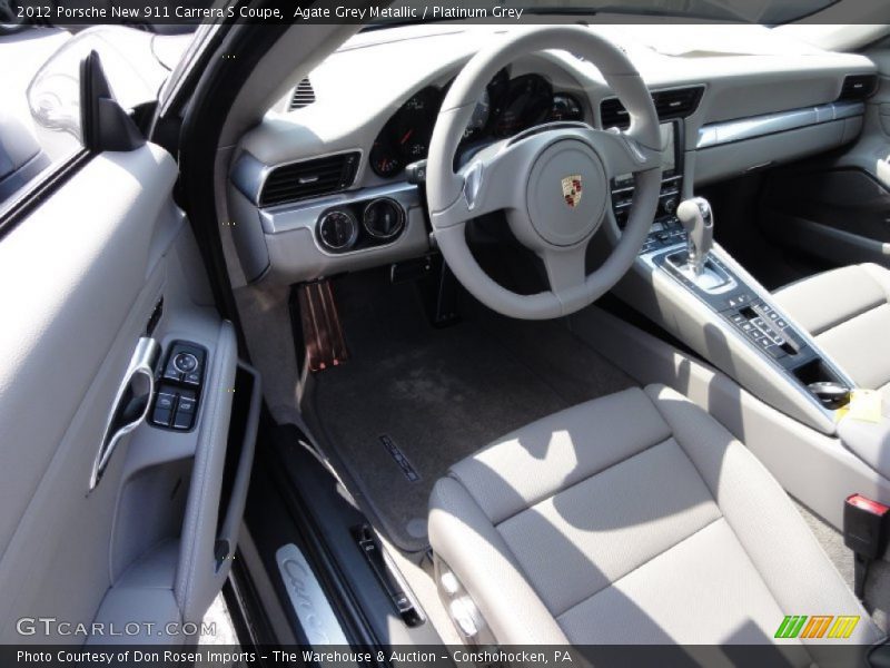  2012 New 911 Carrera S Coupe Platinum Grey Interior