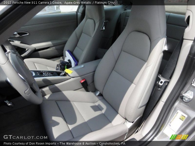  2012 New 911 Carrera S Coupe Platinum Grey Interior