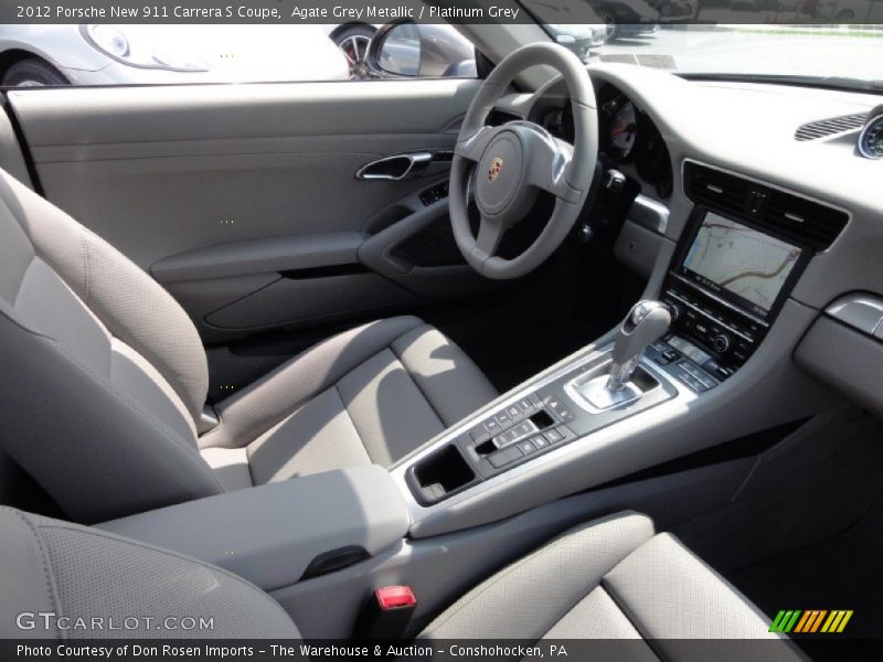 Agate Grey Metallic / Platinum Grey 2012 Porsche New 911 Carrera S Coupe