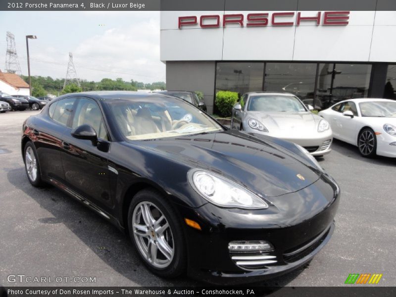 Black / Luxor Beige 2012 Porsche Panamera 4
