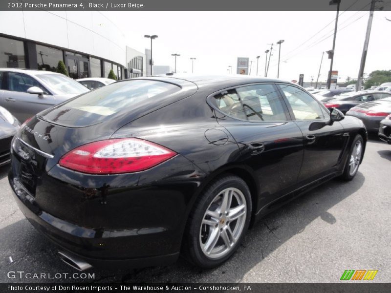 Black / Luxor Beige 2012 Porsche Panamera 4