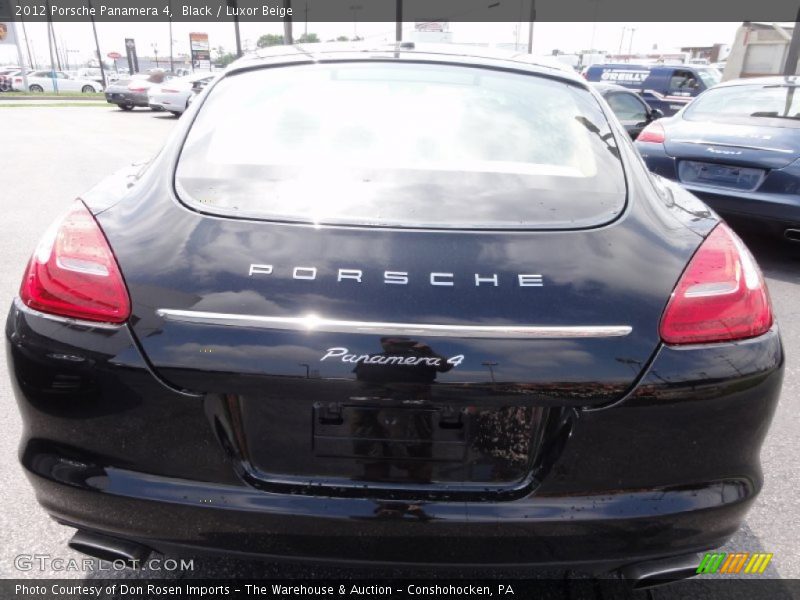 Black / Luxor Beige 2012 Porsche Panamera 4