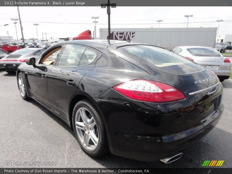 Black / Luxor Beige 2012 Porsche Panamera 4