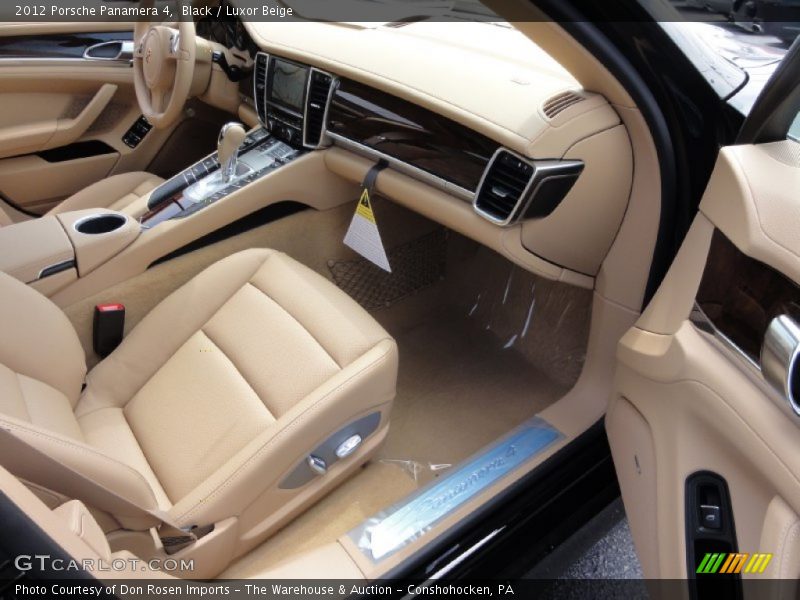 Black / Luxor Beige 2012 Porsche Panamera 4