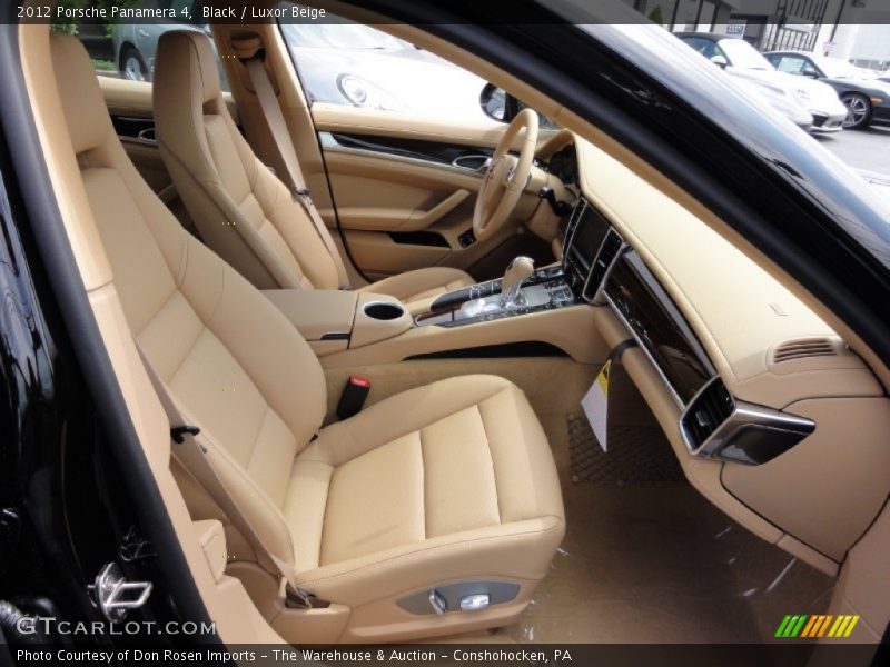 Black / Luxor Beige 2012 Porsche Panamera 4