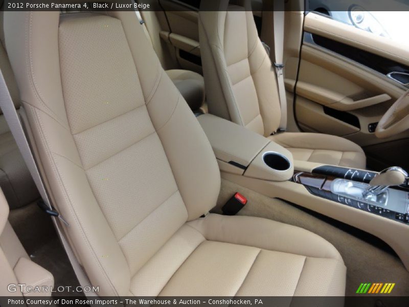Black / Luxor Beige 2012 Porsche Panamera 4