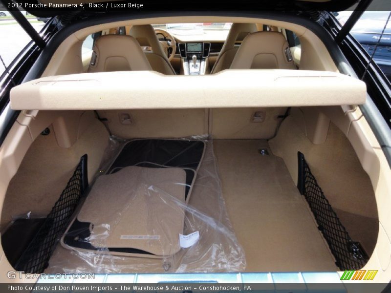 Black / Luxor Beige 2012 Porsche Panamera 4