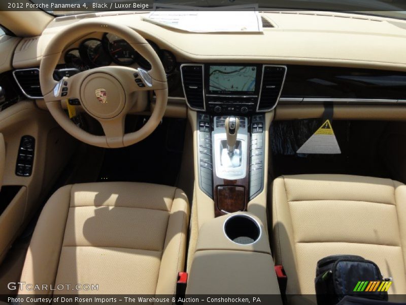 Black / Luxor Beige 2012 Porsche Panamera 4